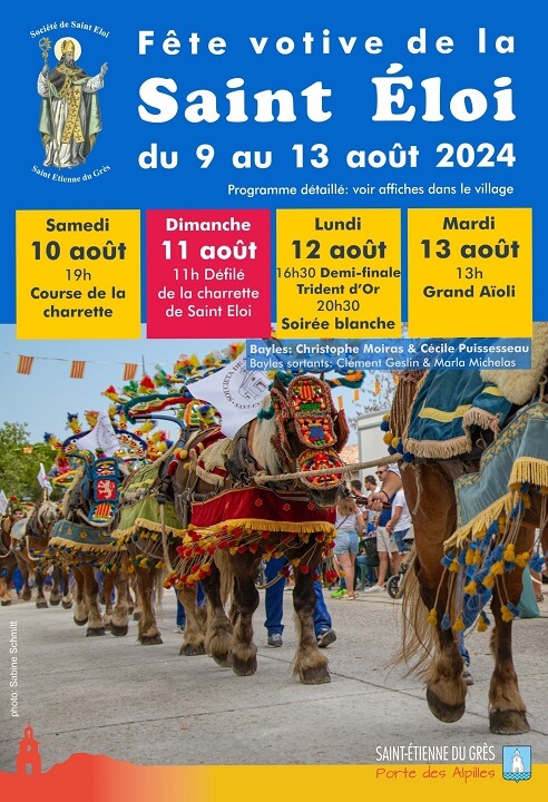Fête de la Saint Eloi 2024 à Saint Etienne du Grès
