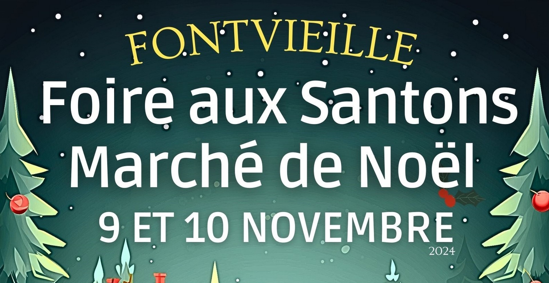 foire aux santons et marché de noël 2024 à Fontvieille