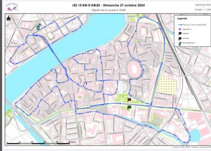 Course à pied 10 kilomètres d'Arles 2024