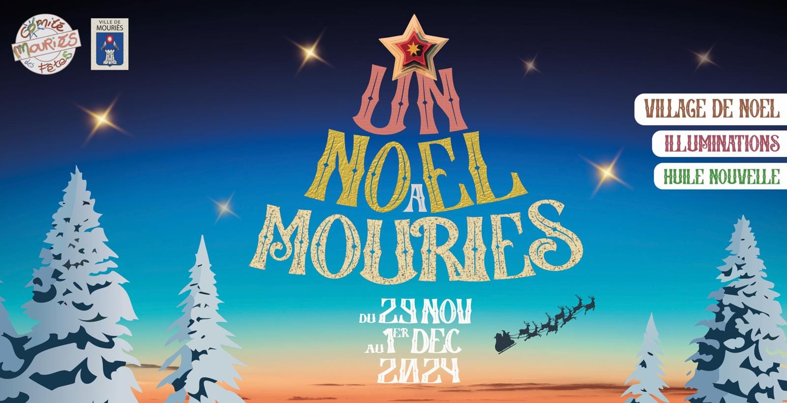 fêtes noël Mouriès 2024