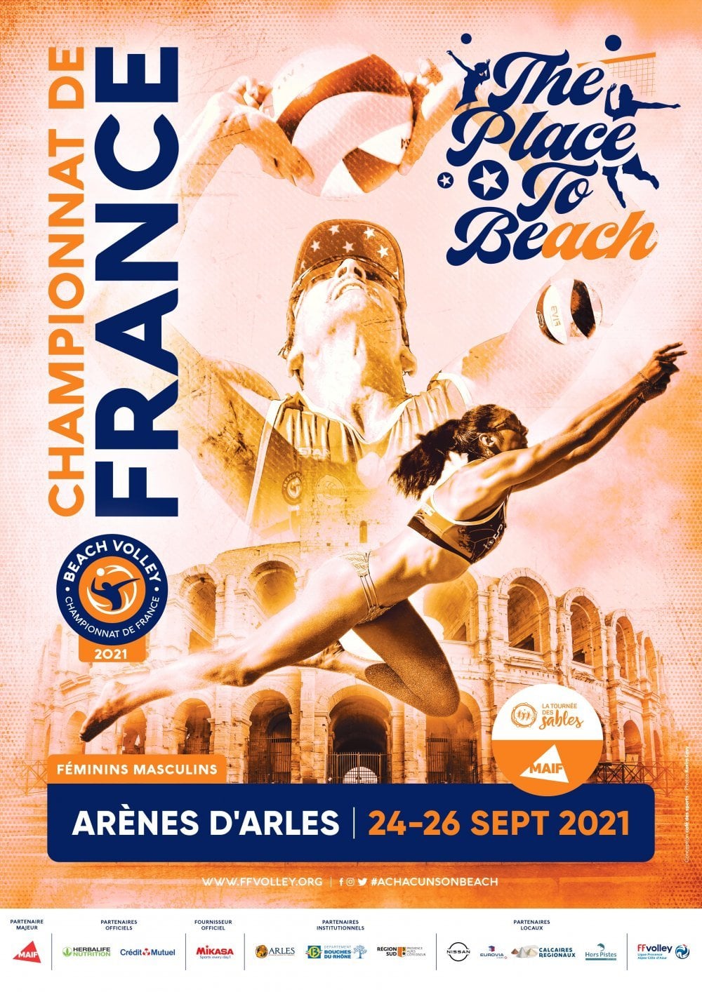 championnat france beach volley arles 2021