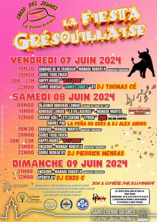Fiesta Grésouillaise 2024 à Saint Etienne du Grès