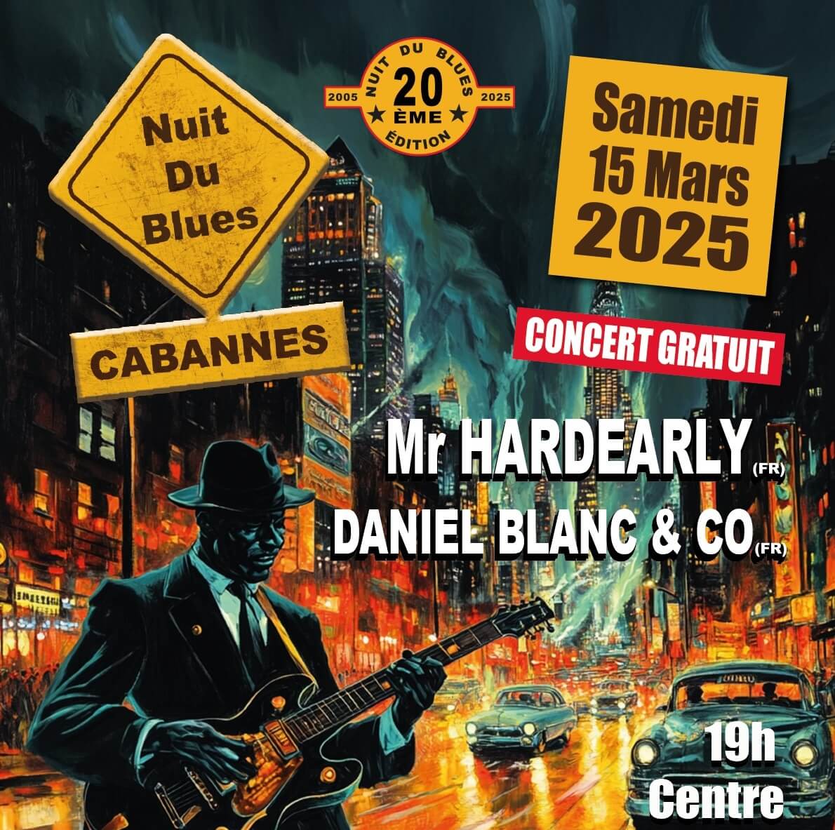 Nuit du Blues 2025 à Cabannes - Concerts