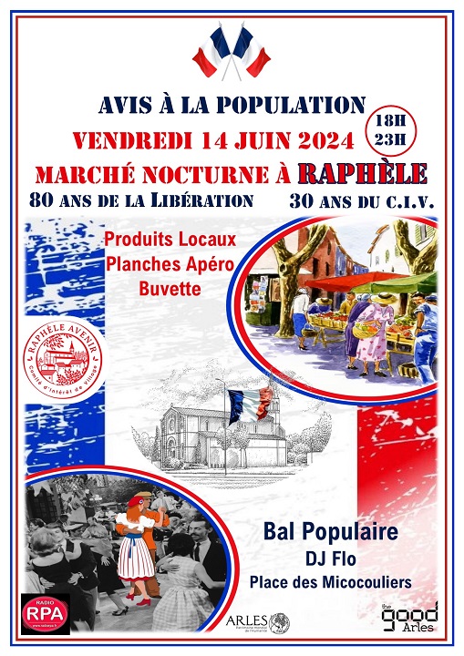 Marché nocturne 2024 de Raphèle les Arles