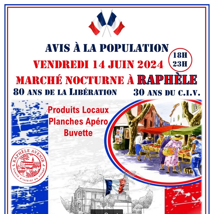 Marché nocturne 2024 de Raphèle les Arles