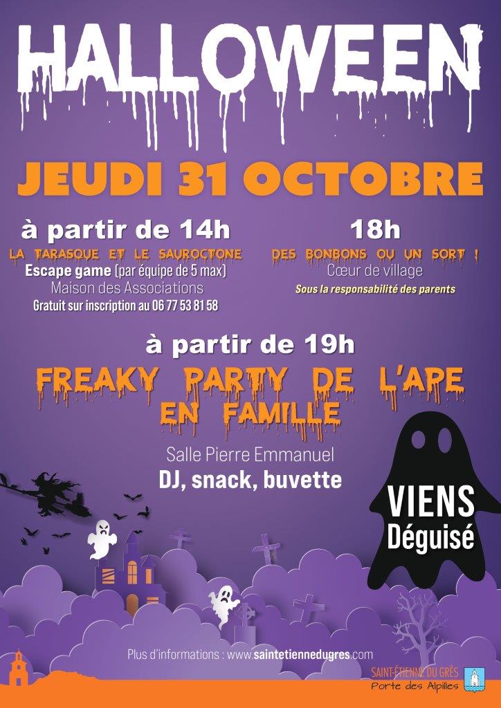 halloween saint étienne du grès 2024