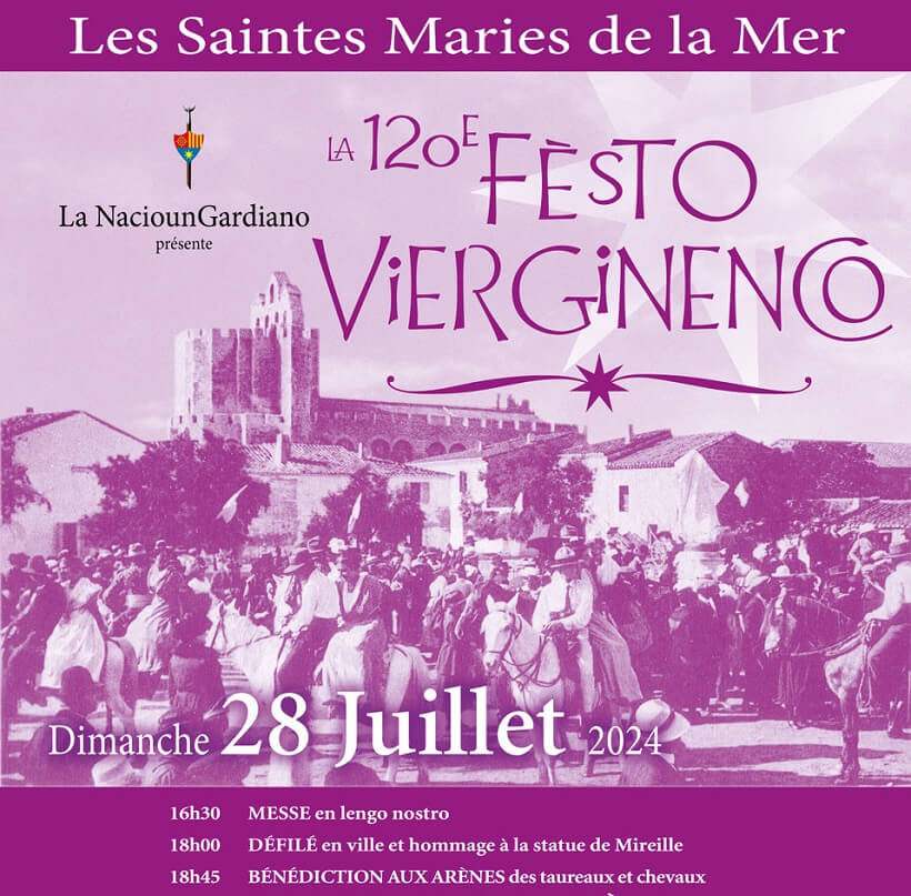 Festo Vierginenco 2024 aux Saintes Maries de la Mer en Camargue