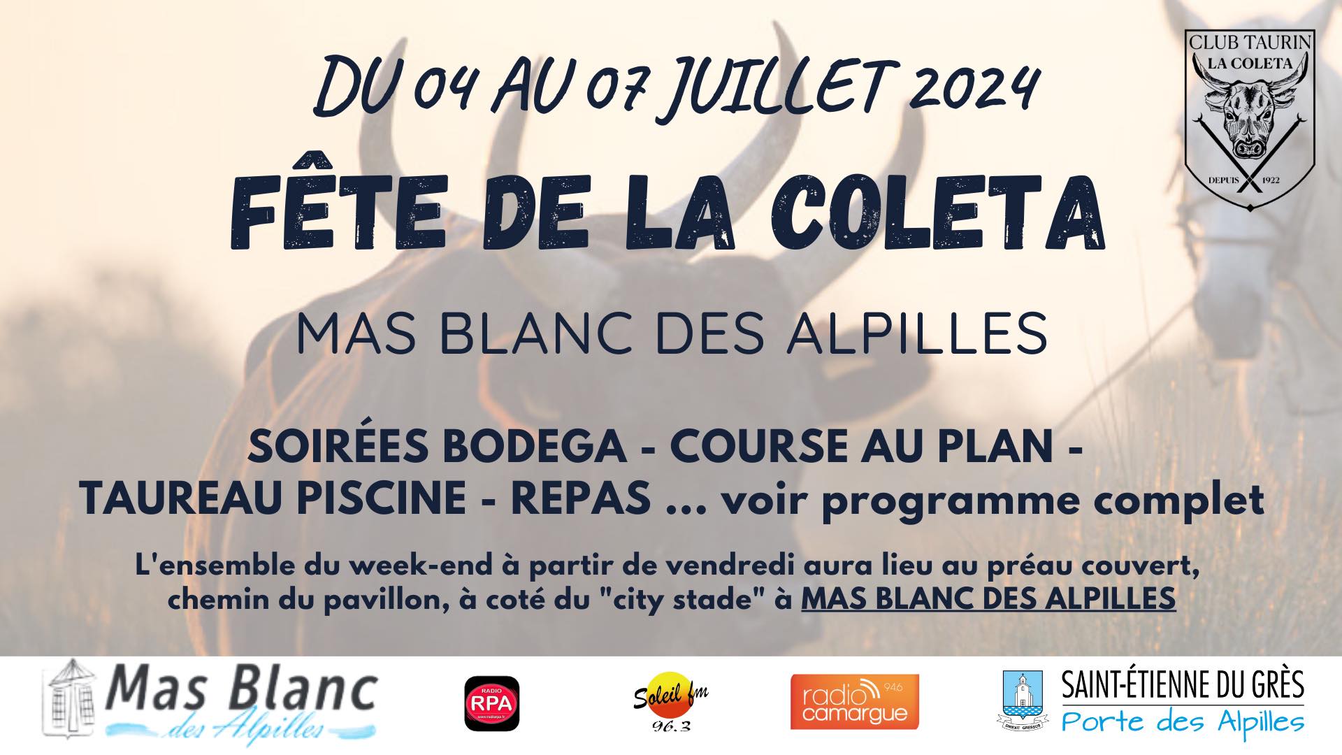 fête de la coleta 2024 mas blanc des alpilles