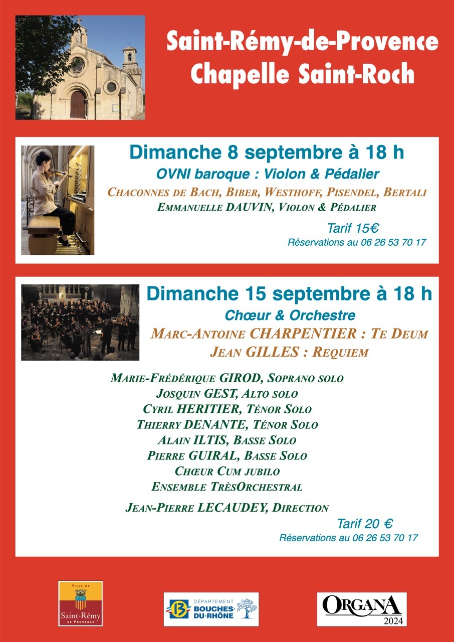 programme festival organa 2024 à Saint-Rémy-de-Provence