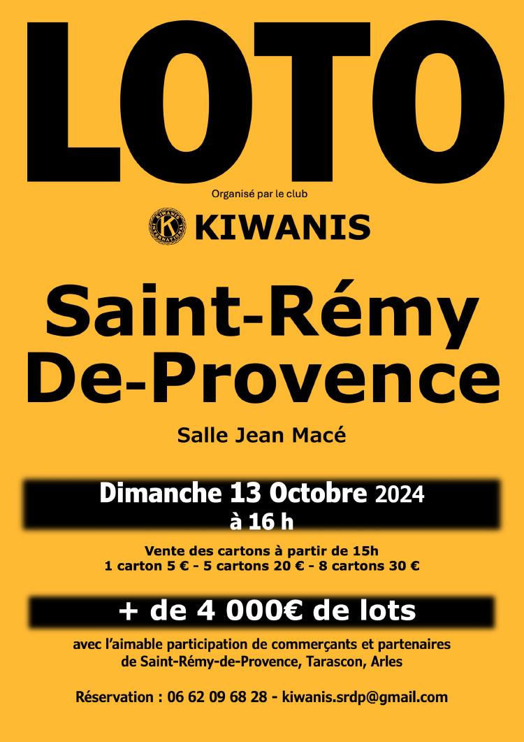 LOTO KIWANIS saint rémy de provence