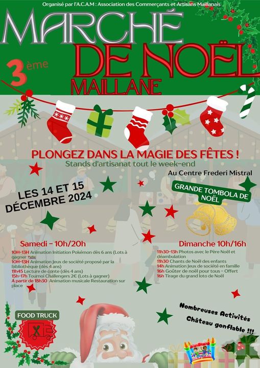 marché de noël 2024 à Maillane