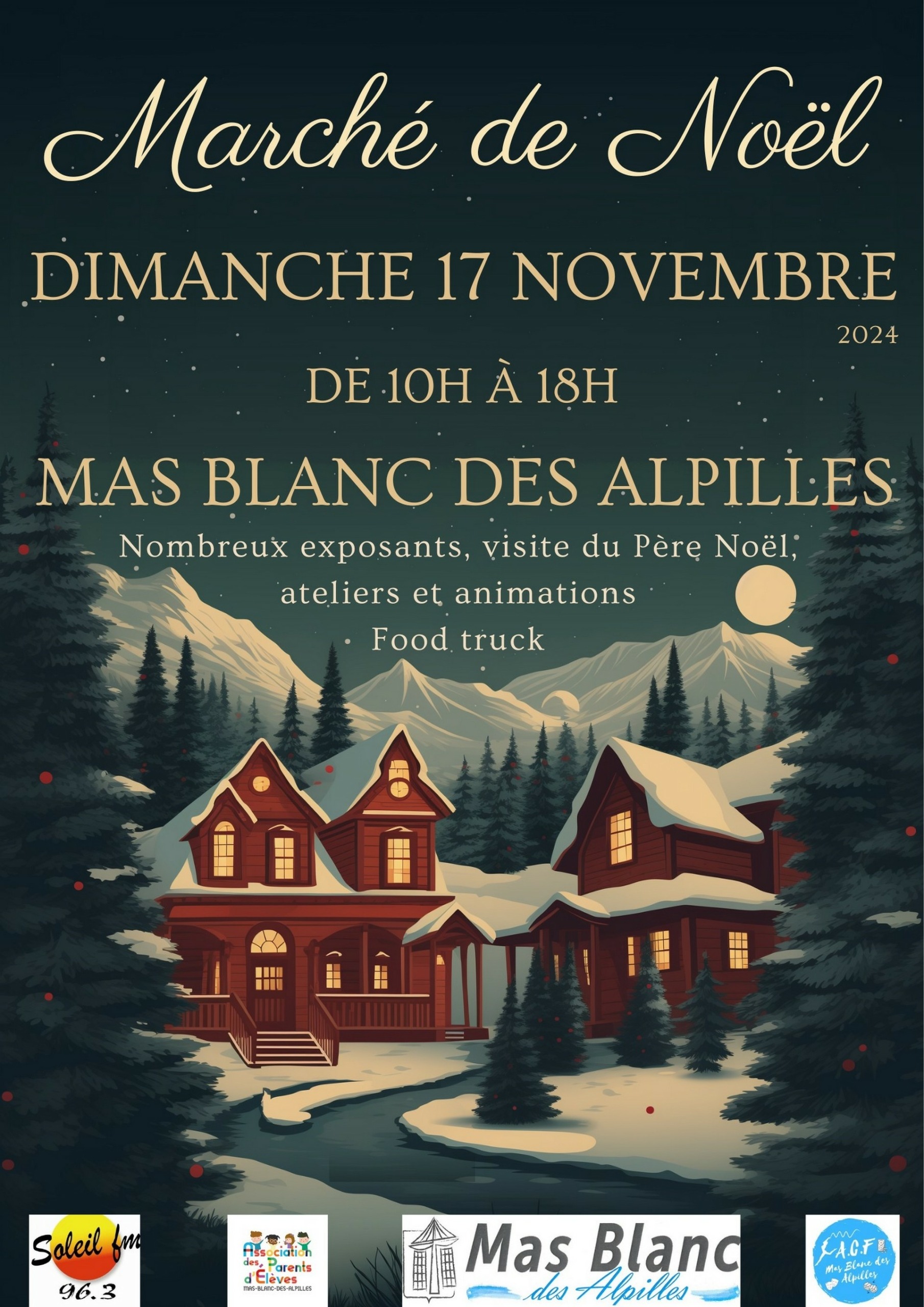 Marché de Noël de Mas Blanc les Alpilles le 17 novembre 2024