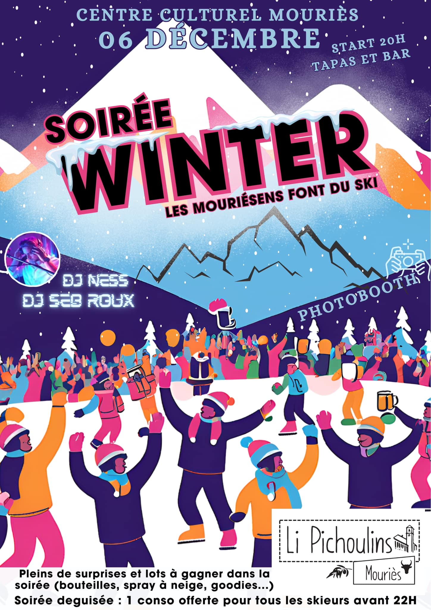 soirée winter par Li Pichoulins à Mouriès décembre 2024