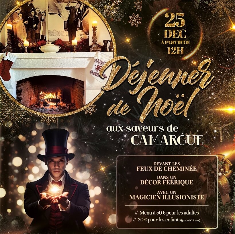 Repas de Noël à Méjanes Camargue 2024